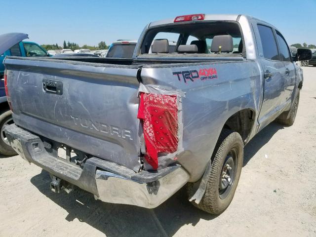 5TFDY5F17HX614652 - 2017 TOYOTA TUNDRA CRE SILVER photo 4