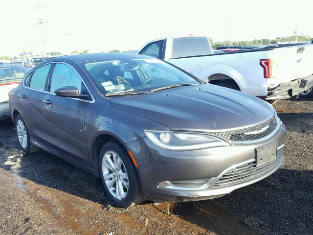 1C3CCCAB7GN182738 - 2016 CHRYSLER 200 LIMITE GRAY photo 1