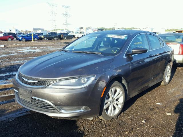 1C3CCCAB7GN182738 - 2016 CHRYSLER 200 LIMITE GRAY photo 2