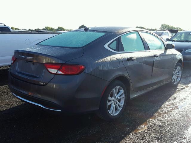 1C3CCCAB7GN182738 - 2016 CHRYSLER 200 LIMITE GRAY photo 4