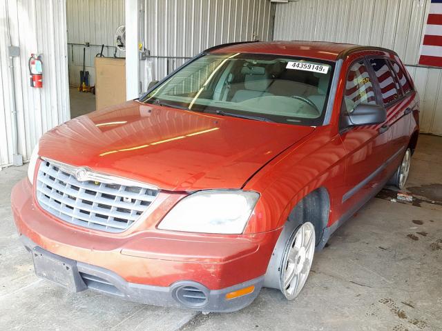 2C4GF48415R510429 - 2005 CHRYSLER PACIFICA RED photo 2