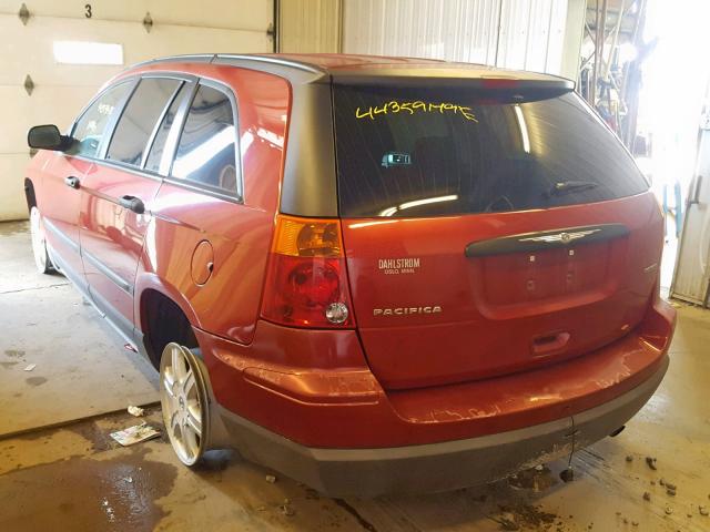 2C4GF48415R510429 - 2005 CHRYSLER PACIFICA RED photo 3