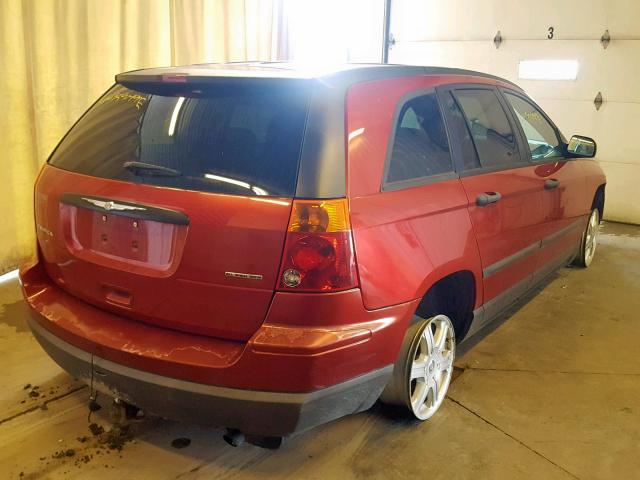 2C4GF48415R510429 - 2005 CHRYSLER PACIFICA RED photo 4