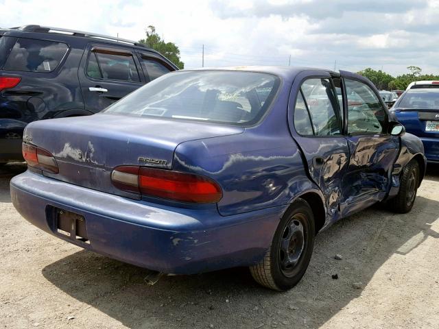 1Y1SK5268VZ454271 - 1997 GEO PRIZM BASE BLUE photo 4