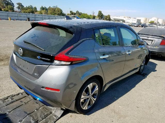 1N4AZ1CP5JC301832 - 2018 NISSAN LEAF S GRAY photo 4