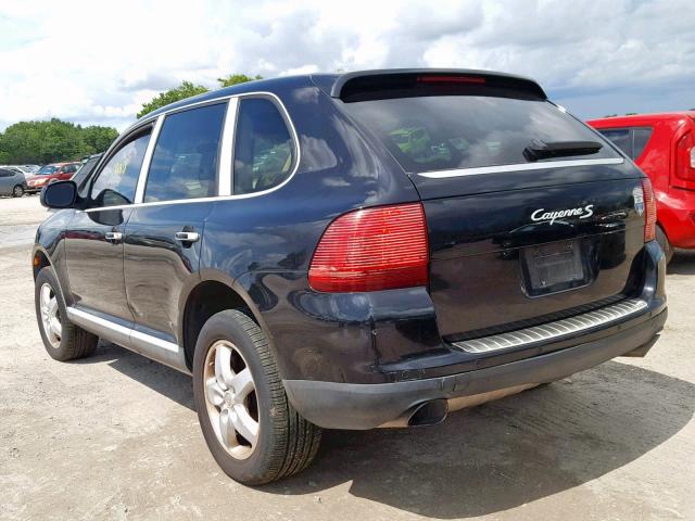 WP1AB29P84LA75770 - 2004 PORSCHE CAYENNE S BLACK photo 3