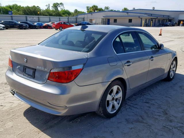 WBANF33576CS35822 - 2006 BMW 525 XI GRAY photo 4