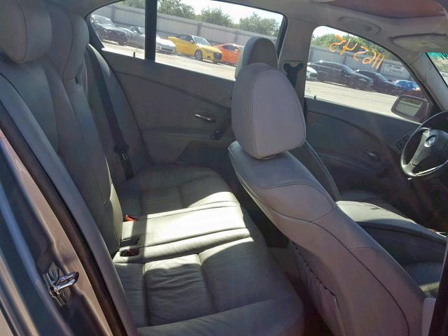 WBANF33576CS35822 - 2006 BMW 525 XI GRAY photo 6