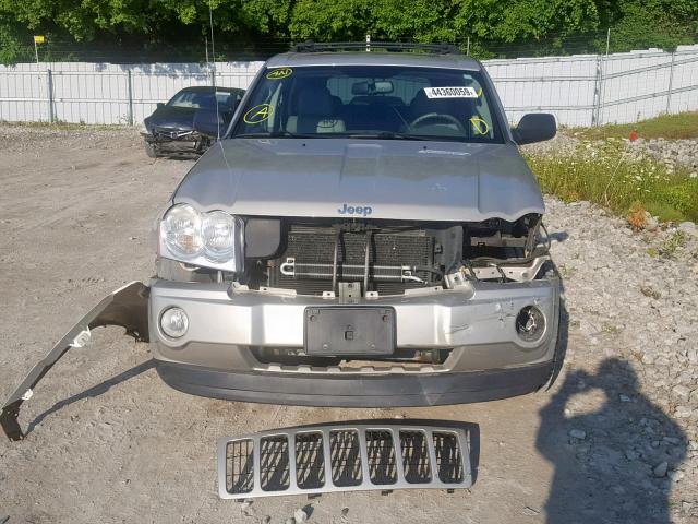 1J8GR48KX7C623824 - 2007 JEEP GRAND CHER SILVER photo 9