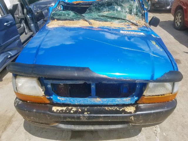 1FTYR10CXWUB17112 - 1998 FORD RANGER BLUE photo 7