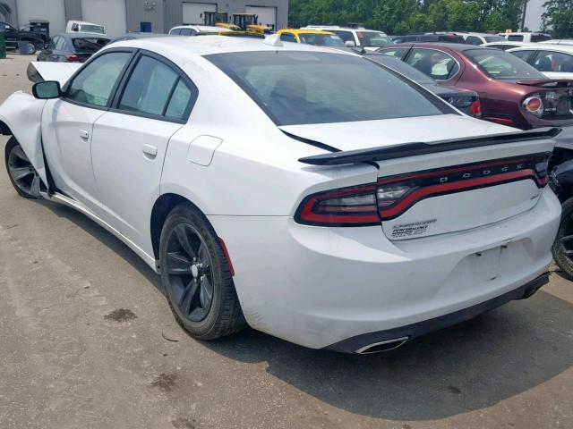 2C3CDXHGXHH617445 - 2017 DODGE CHARGER SX WHITE photo 3