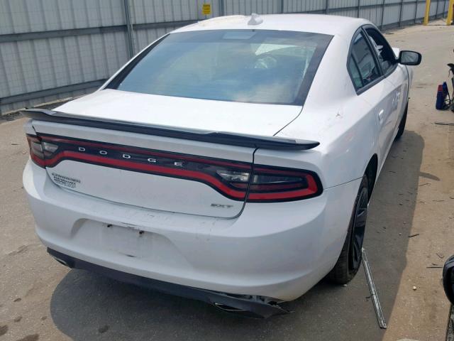 2C3CDXHGXHH617445 - 2017 DODGE CHARGER SX WHITE photo 4