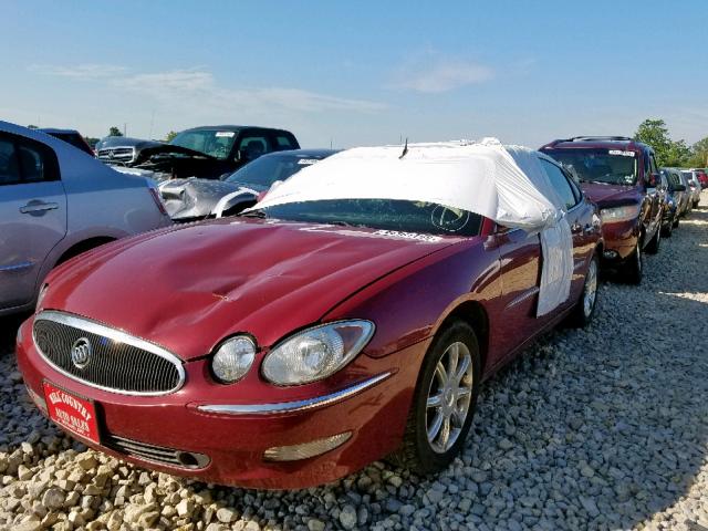 2G4WE567351174794 - 2005 BUICK LACROSSE C BURGUNDY photo 2