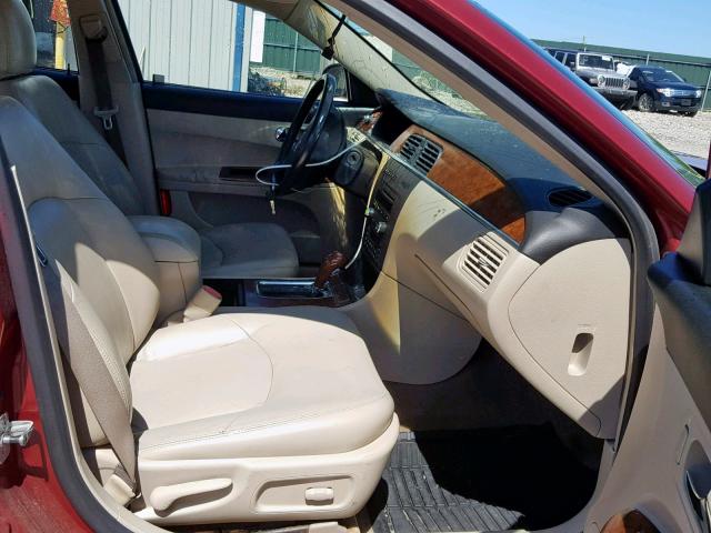 2G4WE567351174794 - 2005 BUICK LACROSSE C BURGUNDY photo 5