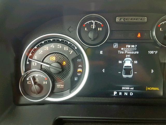 1C6RR7YT9JS110174 - 2018 RAM 1500 REBEL გრაფიტი ფოტო 8