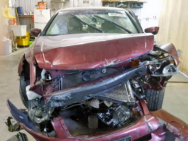 1HGCP26818A098982 - 2008 HONDA ACCORD EXL BURGUNDY photo 9