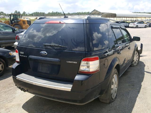 1FMDK03W88GA40451 - 2008 FORD TAURUS X L BLUE photo 4