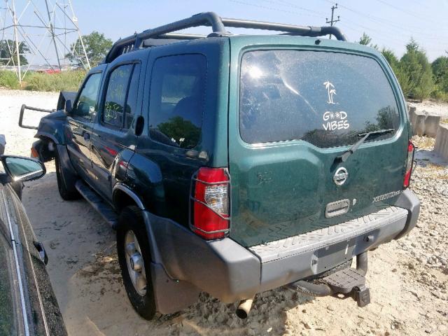 5N1ED28Y92C544932 - 2002 NISSAN XTERRA XE GREEN photo 3