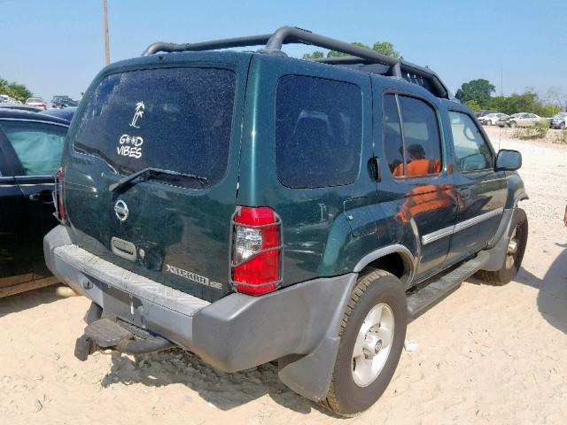 5N1ED28Y92C544932 - 2002 NISSAN XTERRA XE GREEN photo 4