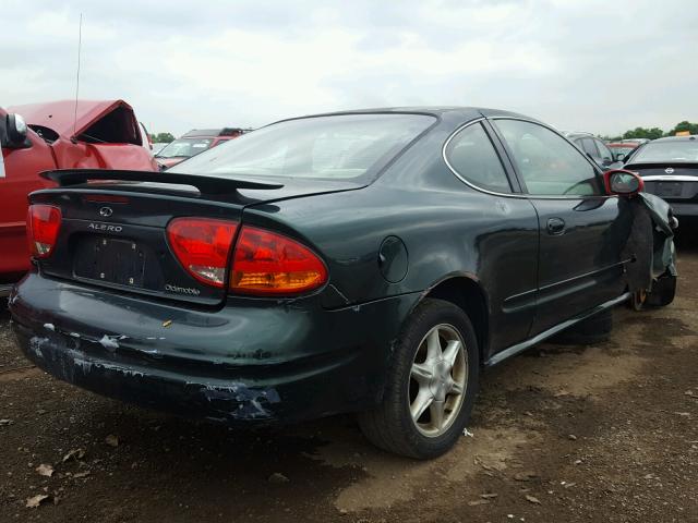 1G3NL12E21C282251 - 2001 OLDSMOBILE ALERO GL GREEN photo 4