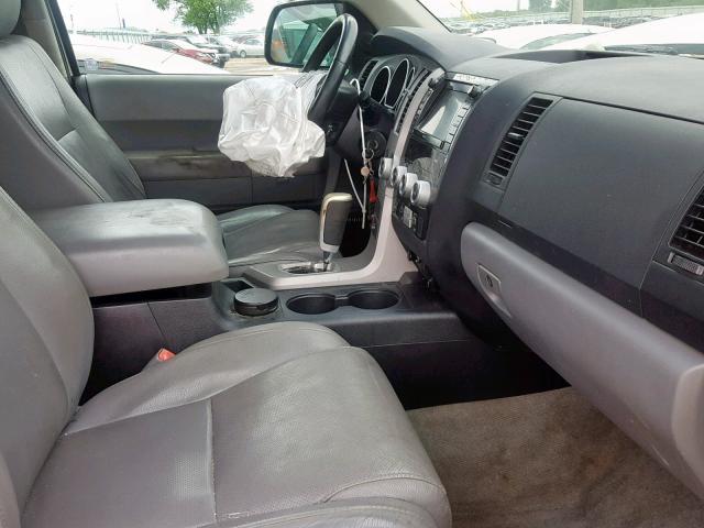 5TDBY67A98S023384 - 2008 TOYOTA SEQUOIA PL WHITE photo 5