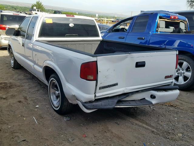 1GTCS195418196605 - 2001 GMC SONOMA WHITE photo 3