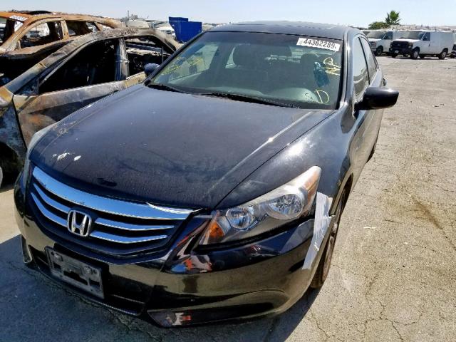 1HGCP2F83CA222016 - 2012 HONDA ACCORD EXL BLACK photo 2