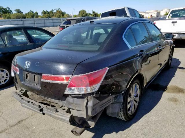 1HGCP2F83CA222016 - 2012 HONDA ACCORD EXL BLACK photo 4