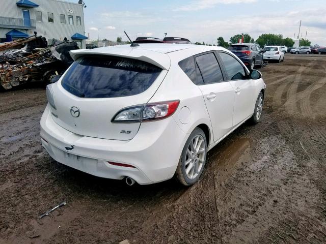 JM1BL1M57C1655699 - 2012 MAZDA 3 S WHITE photo 4