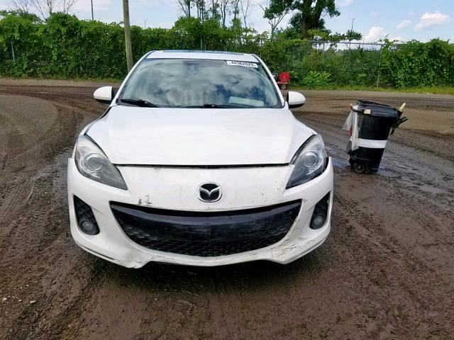 JM1BL1M57C1655699 - 2012 MAZDA 3 S WHITE photo 9