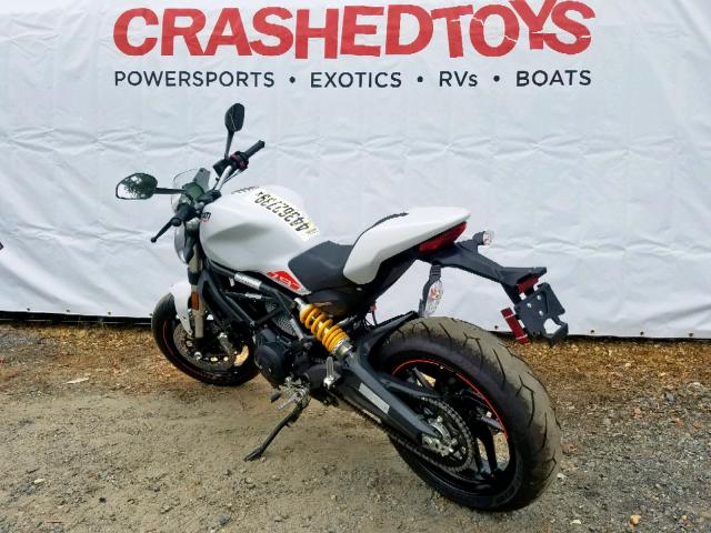 ML0MADBM3KT002767 - 2019 DUCATI MONSTER 79 WHITE photo 11