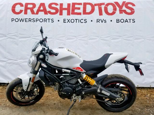 ML0MADBM3KT002767 - 2019 DUCATI MONSTER 79 WHITE photo 3