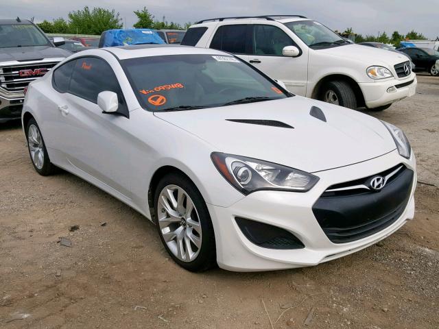 KMHHT6KD3DU095418 - 2013 HYUNDAI GENESIS CO WHITE photo 1