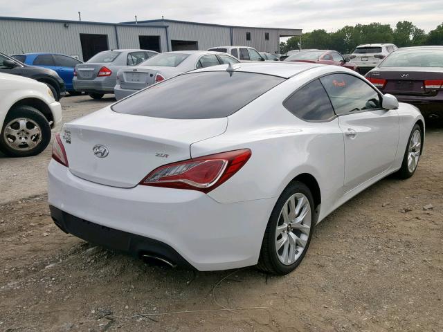 KMHHT6KD3DU095418 - 2013 HYUNDAI GENESIS CO WHITE photo 4