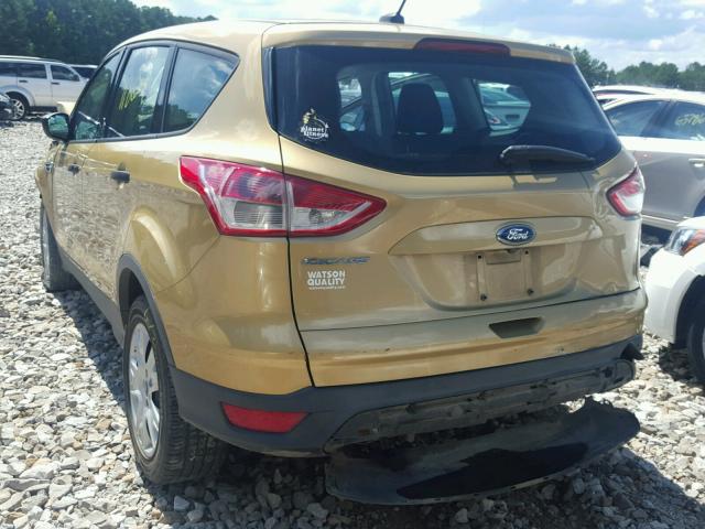 1FMCU0F77EUD14102 - 2014 FORD ESCAPE S GOLD photo 3