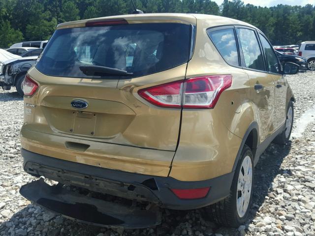 1FMCU0F77EUD14102 - 2014 FORD ESCAPE S GOLD photo 4