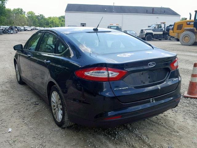 3FA6P0UU4ER232231 - 2014 FORD FUSION S H BLACK photo 3