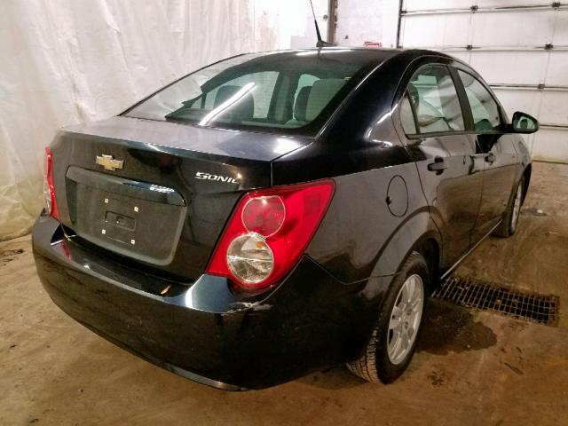 1G1JA5SH5C4189378 - 2012 CHEVROLET SONIC LS BLACK photo 4