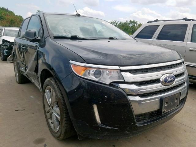 2FMDK3JC6DBC25514 - 2013 FORD EDGE SEL BLACK photo 1