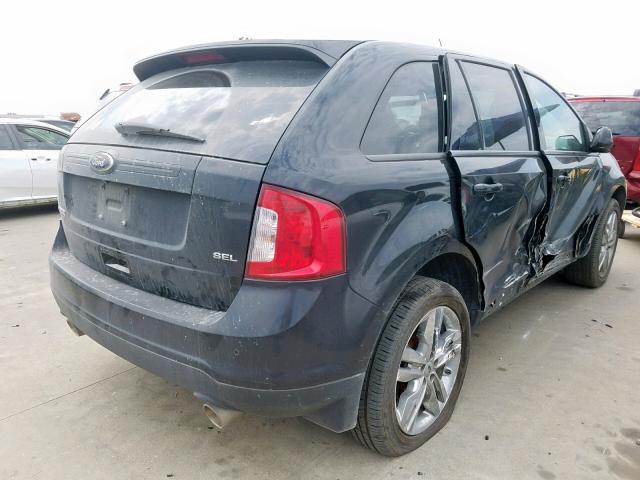 2FMDK3JC6DBC25514 - 2013 FORD EDGE SEL BLACK photo 4