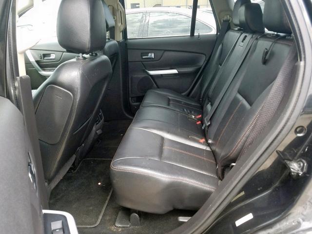 2FMDK3JC6DBC25514 - 2013 FORD EDGE SEL BLACK photo 6