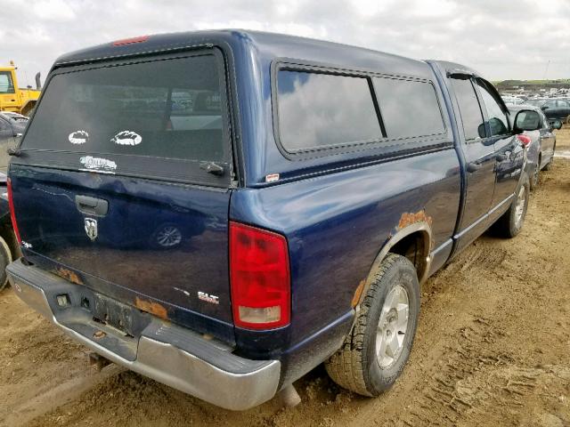 1D7HA18N35J612819 - 2005 DODGE RAM 1500 S BLUE photo 4