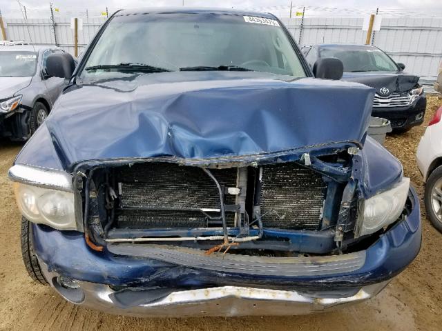 1D7HA18N35J612819 - 2005 DODGE RAM 1500 S BLUE photo 9