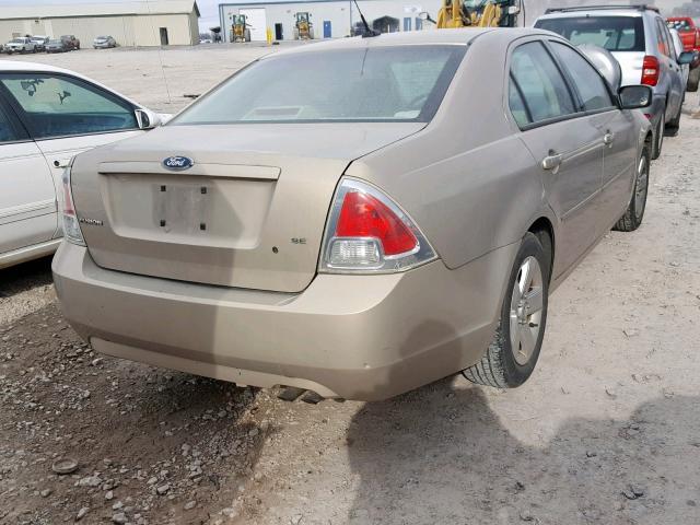 3FAHP07Z18R109698 - 2008 FORD FUSION SE TAN photo 4