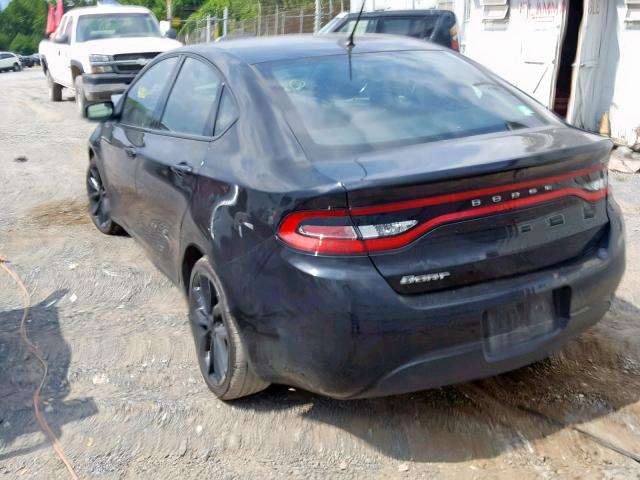 1C3CDFFA5GD818173 - 2016 DODGE DART SXT S BLACK photo 3