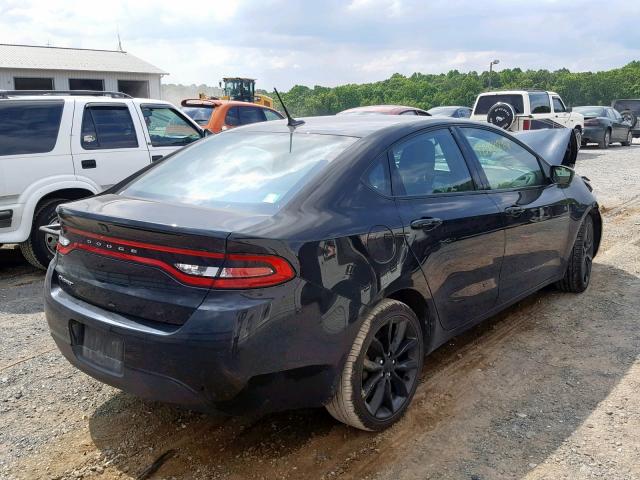 1C3CDFFA5GD818173 - 2016 DODGE DART SXT S BLACK photo 4