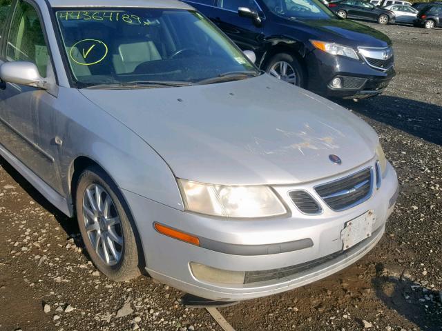 YS3FD49Y751045610 - 2005 SAAB 9-3 ARC SILVER photo 9