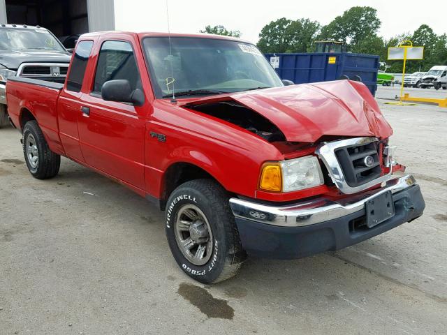 1FTYR44U64PB09704 - 2004 FORD RANGER SUP RED photo 1