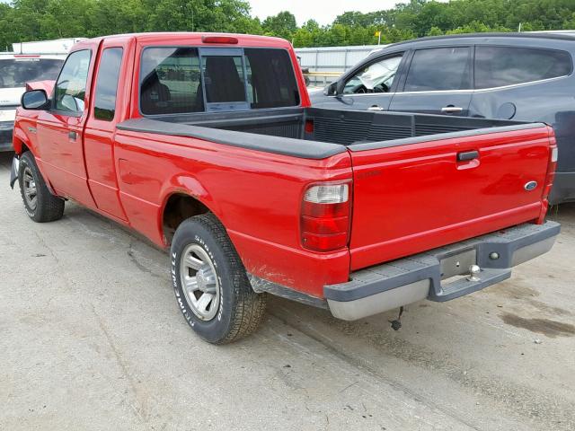 1FTYR44U64PB09704 - 2004 FORD RANGER SUP RED photo 3