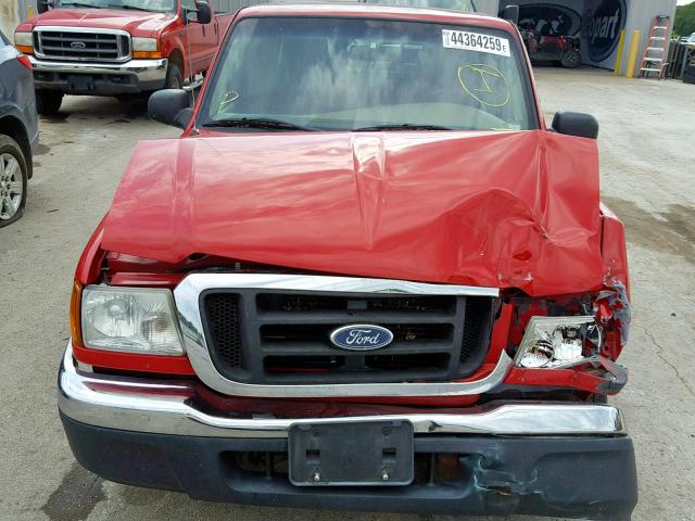 1FTYR44U64PB09704 - 2004 FORD RANGER SUP RED photo 7